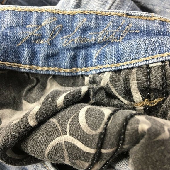 White House Black Market Womens Jeans Size 6R Boot Leg Inseam 33" Blue Denim - Picture 12 of 12